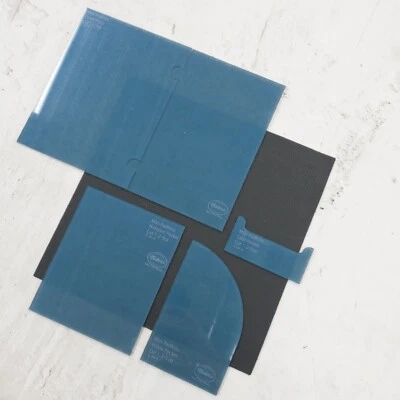 Juego de plantillas mini portafolio acrílico para suministros de cuero para fabricantes Foto 1 de 4