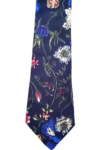 Corbata clásica para hombre Eurosilk multicolor floral poliéster hecha en EE. UU. - Imagen 1 de 12
