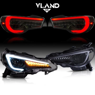 Vland Led Headlights+Tail Lights For 2012-2020 Toyota GT86 Subaru BRZ Scion FR-S - Image 1 of 4