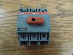 ABB OT125E3 100A 3P 600VAC General Purpuse Switch Used - Picture 1 of 5