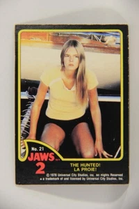 Jaws 2 - 1978 Trading Card #21 The Hunted FR-ENG Canada OPC L016529 - Picture 1 of 2