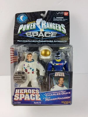 Figura Power Rangers Héroes del Espacio Apolo 16 Blue Ranger Charles Duke - NUEVA Foto 1 de 4