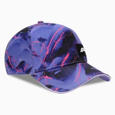 F1 Racing Las Vegas Edition Formula One Baseball Cap. Blue, Purple Black Hat - Image 1 of 4