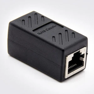 2 Pcs Rj45 Splitter Ethernet Adapter Koppler Ethernet Extender Auf Extender - Photo 1/12