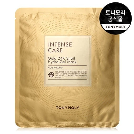 Tonymoly Intense Care Gold 24K Snail Hydro Gel Mask 25ml x 10pcs | Anti-Aging - image 1 of 1
