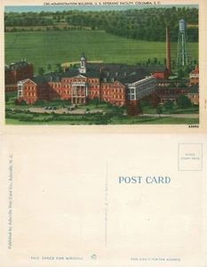 COLUMBIA S.C. US VETERAN'S FACILITY CARTOLINA D'EPOCA - Foto 1 di 1