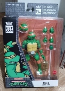 BST AXN Teenage Mutant Ninja Turtles Mikey Michelangelo Action Figure Arcade - Picture 1 of 6