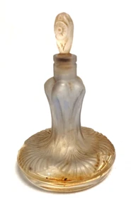 Vintage MERLET VIOLETTE Perfume Bottle by LEUNE GLASS French Art Nouveau Antique - Picture 1 of 10
