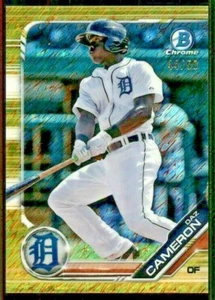 Bowman Chrome Prospect Gold Shimmer 2019 BCP-86 DAZ Cameron Tigers/50 - Imagen 1 de 2