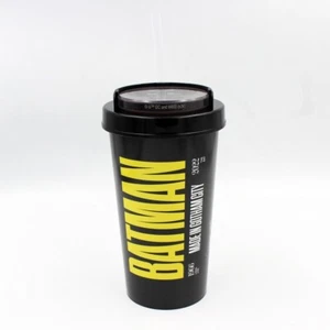 Batman Cup 22oz With Straw 85th Anniversary Superhero DC Movie Prop Collectible - Picture 1 of 10