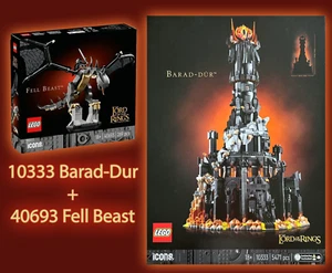 LEGO 10333 The Lord Of The Rings Barad-dur & 40693 Fell Beast Rare New Sealed - Picture 1 of 11