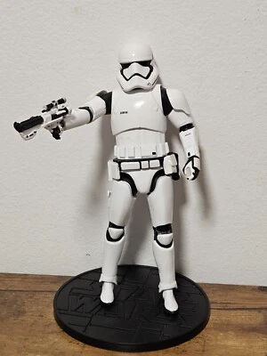 Star Wars Disney Elite Series IMPERIAL STORMTROOPER W/ GUN & BASE EUC  DIE CAST - Image 1 of 4