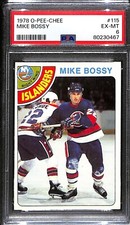 1978 O-Pee-Chee OPC #115 Mike Bossy Rookie Card RC PSA 6