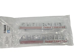1947 - 1949 Chevrolet Truck "Chevrolet Thriftmaster" Hoodside Emblem - Pair - Picture 1 of 3