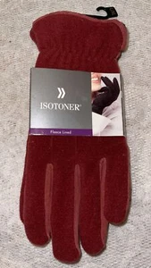Isotoner Women’s Gloves Fleece Lined Rust Red L/XL - Picture 1 of 5