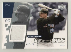 2002 Upper Deck Ovation Swatches Jeromy Burnitz Mets Game Used Jersey BV$4 - Bild 1 von 1