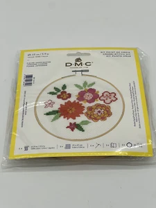 DMC Flowers Cross-Stitch Kit - Picture 1 of 5