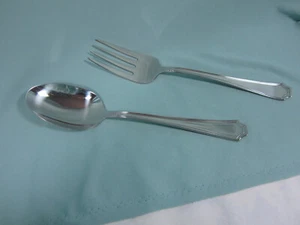 International Edelstahl Carleigh Salatbesteck Gabel Löffel Set China Neu - Bild 1 von 4
