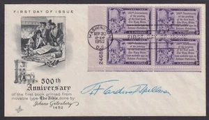 Francis Cardinal Spellman, Bishop & Cardinal of the Catholic Church, signed FDC - Picture 1 of 1