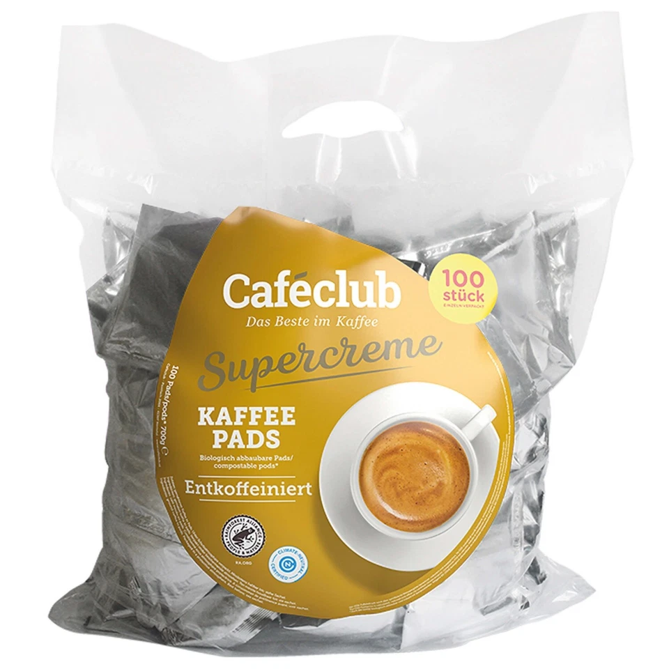 Caféclub Kaffee Pads entkoffeiniert 100x7g - Bild 1 von 1