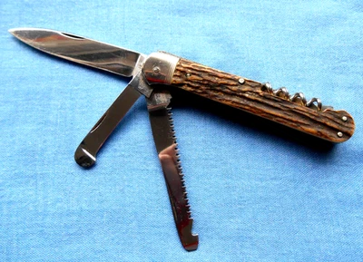 antikes Zwilling Friodur D.R.G.M. " Jagd Taschenmesser Messer TOLL !! ! - Bild 1 von 4