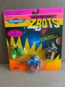Micro Machines Z-Bots Robot Machines 3-Pk Bladeroller Emporon Throid 1993 MOC - Picture 1 of 2
