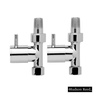 Hudson Reed Straight Minimalist Chrome Radiator Valve Pack HT320 - Picture 1 of 7