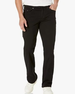 ORIGINAL TRUE RELIGION RICKY FLAP SN JEANS. BLACK BODY RINSE, W 40, L 32, NEW - Picture 1 of 8