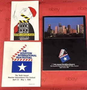 3 FILMFESTIVAL PROGRAMME: BOSTON 1991, HOUSTON 1988, WORLDFEST HOUSTON 1993 - Bild 1 von 3