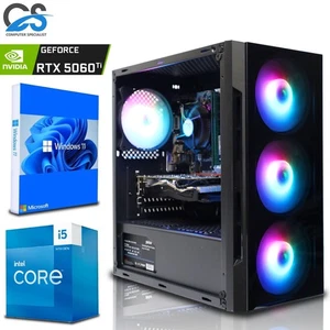 Fast Gaming PC Intel i5 14400F | RTX 5060 Ti 8GB | 64GB DDR4 | 1TB SSD | Win 11 - Picture 1 of 9