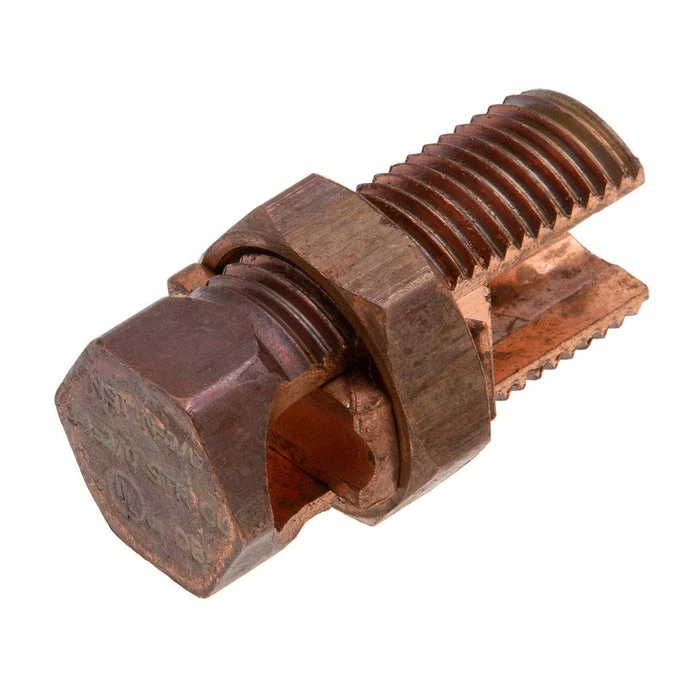 1 pc NSI N-2/0 Copper Split Bolt - image 1 of 1