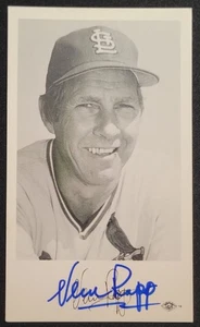 VERN RAPP (D.2015) AUTOGRAPHED SIGNED 3X5 POSTCARD PHOTO CINCINATTI REDS - Picture 1 of 2