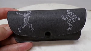 1950s Baseball-Tennis-Hockey-Football-Basketball Empty Eyeglass Case Mid Century - Picture 1 of 5