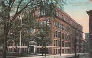 Cartolina ricordo d'epoca Technical High School Providence Rhode island USA - Foto 1 di 2