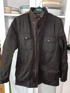 Barbour Corbridge Wax Jacket Small Brown - Foto 1 di 14