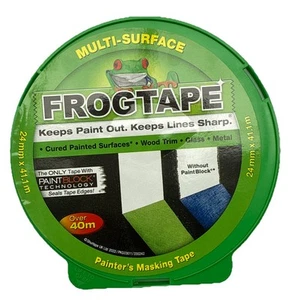 FrogTape Green Painters Masking Tape 24mm x 41.1m Multi-Surface Decorating - Picture 1 of 2
