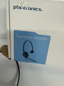 AURICULARES BANDA ANCHA PLANTRONICS HW251N SUPRAPLUS Open Box - NEGRO - Imagen 1 de 6