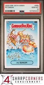 2020 GARBAGE PAIL KIDS 35TH ANNIVERSARY #66b PO SIMON  PSA 10 - Picture 1 of 3