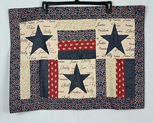 4th Of July Pillow Cover 21" x 27 3/4" Stars Patriotic Peace Farmhouse Country - Picture 1 of 6