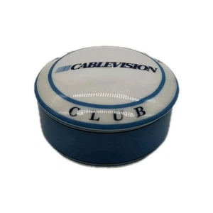 Tiffany & Co Cablevision Ten Year Club Porcelain Lidded Trinket Box Japan Round - Picture 1 of 5