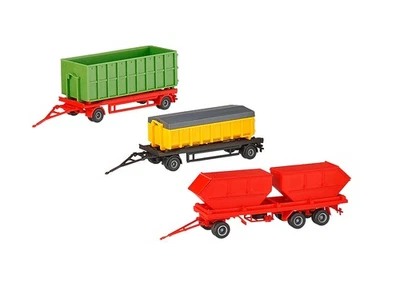 Kibri 15706 Set Di Appendimento E Rimorchi, Kit, H0 - Immagine 1 di 4