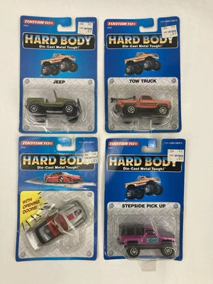 Lot of 4 TootsieToy Hard Body Die-Cast Cars Jeep Tow Truck Pick Up Porsche NEW! - Image 1 of 4