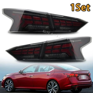 Set For Nissan Altima Sedan 2019-2025 Tail Light Kit Smoked LED Tail Lights - Picture 1 of 14