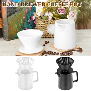 Pour Over Coffee Maker Ceramic Pour Over Coffee Dripper Non Electric stKBV - Picture 1 of 22