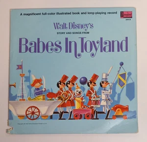 Walt Disney's Story & Songs from Babes In Toyland Vinyl LP w/Attached Booklet - Foto 1 di 5