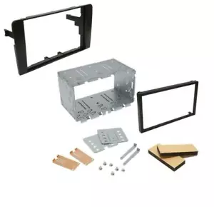 Double DIN Car Facia for Audi A3 Car Audio Stereo Radio Trim with Cage - Picture 1 of 4