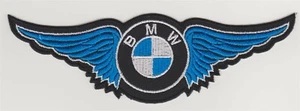 BMW Blue Wings 5 7/8" x 1 7/8" gestickter Bügelbild Patch *Neu* #297 - Bild 1 von 1