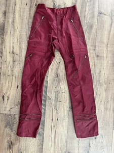 Vintage Giovanni Skinny Pants Adult 24 Red Hip Hop Zipper 80s-90s - Picture 1 of 7