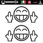 Sticker SMILE Adhesive Decal Vynil JDM Dub Motor Scooter Wall Car Helmet Funny