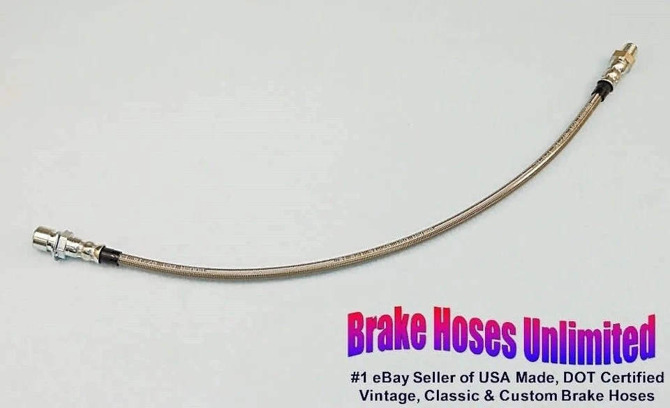 ЗАДНИЙ ТОРМОЗНОЙ ШЛАНГ из нержавеющей стали для грузовика Ford 1/2 тонны, 1942 1946 1947 1948 — кроме F1 - Изображение 1 из 1